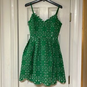 Like new Soloiste Emerald Green Spaghetti Strap dress